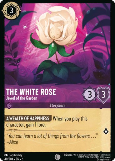 The White Rose - Jewel of the Garden ( Non - foil ) - Con T de Tlacuache - Ravensburger