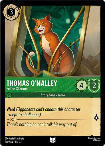 Thomas O'Malley - Feline Charmer (Non - foil) - Con T de Tlacuache - Ravensburger