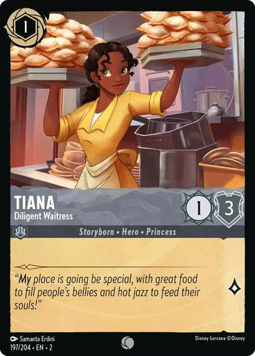 Tiana - Diligent Waitress (Non - foil) - Con T de Tlacuache - Ravensburger