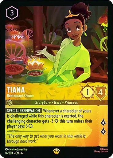 Tiana - Restaurant Owner ( Cold Foil ) - Con T de Tlacuache - Ravensburger