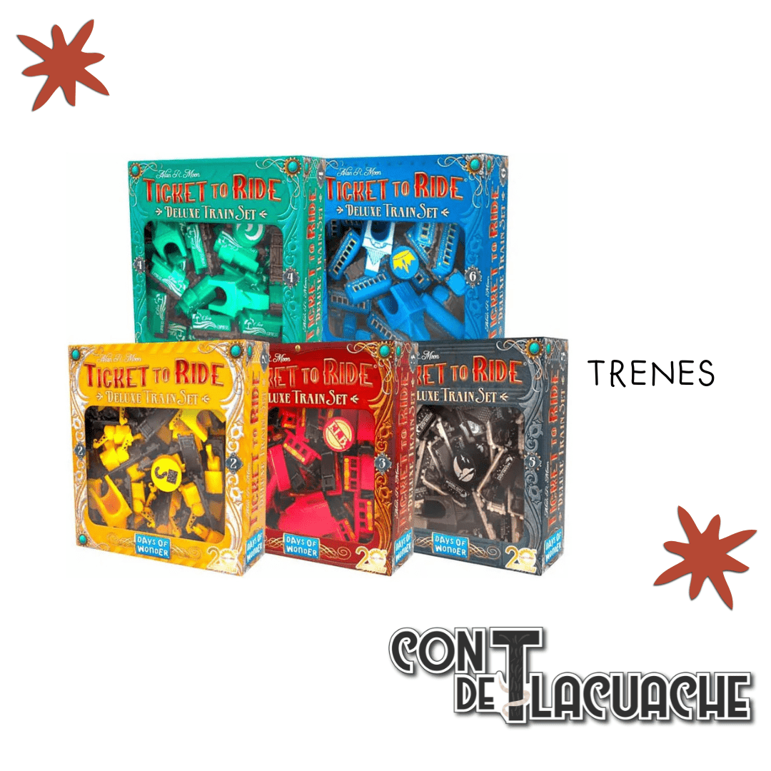 Ticket To Ride 20th Anniversary Deluxe Train Set | Days of Wonder - Con T de Tlacuache - Days of Wonder