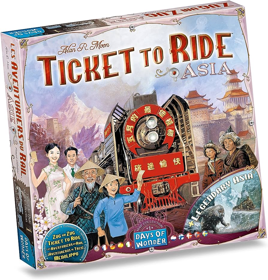 Ticket to Ride Asia Map Collection 1|Days of Wonder - Con T de Tlacuache - Days of Wonder