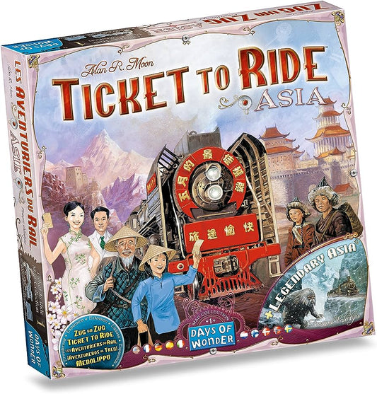 Ticket to Ride Asia Map Collection 1|Days of Wonder - Con T de Tlacuache - Days of Wonder