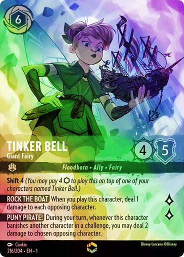 Tinker Bell - Giant Fairy ( Inkwash Foil ) - Con T de Tlacuache - Ravensburger