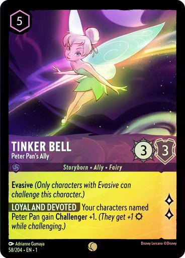 Tinker Bell - Peter Pan's Ally ( Cold Foil ) - Con T de Tlacuache - Ravensburger