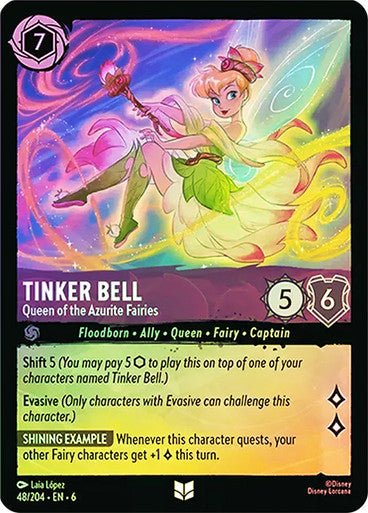 Tinker Bell - Queen of the Azurite Fairies ( Cold Foil ) - Con T de Tlacuache - Ravensburger