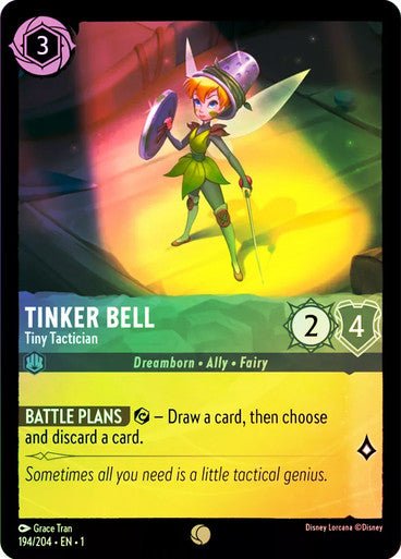 Tinker Bell - Tiny Tactician ( Cold Foil ) - Con T de Tlacuache - Ravensburger