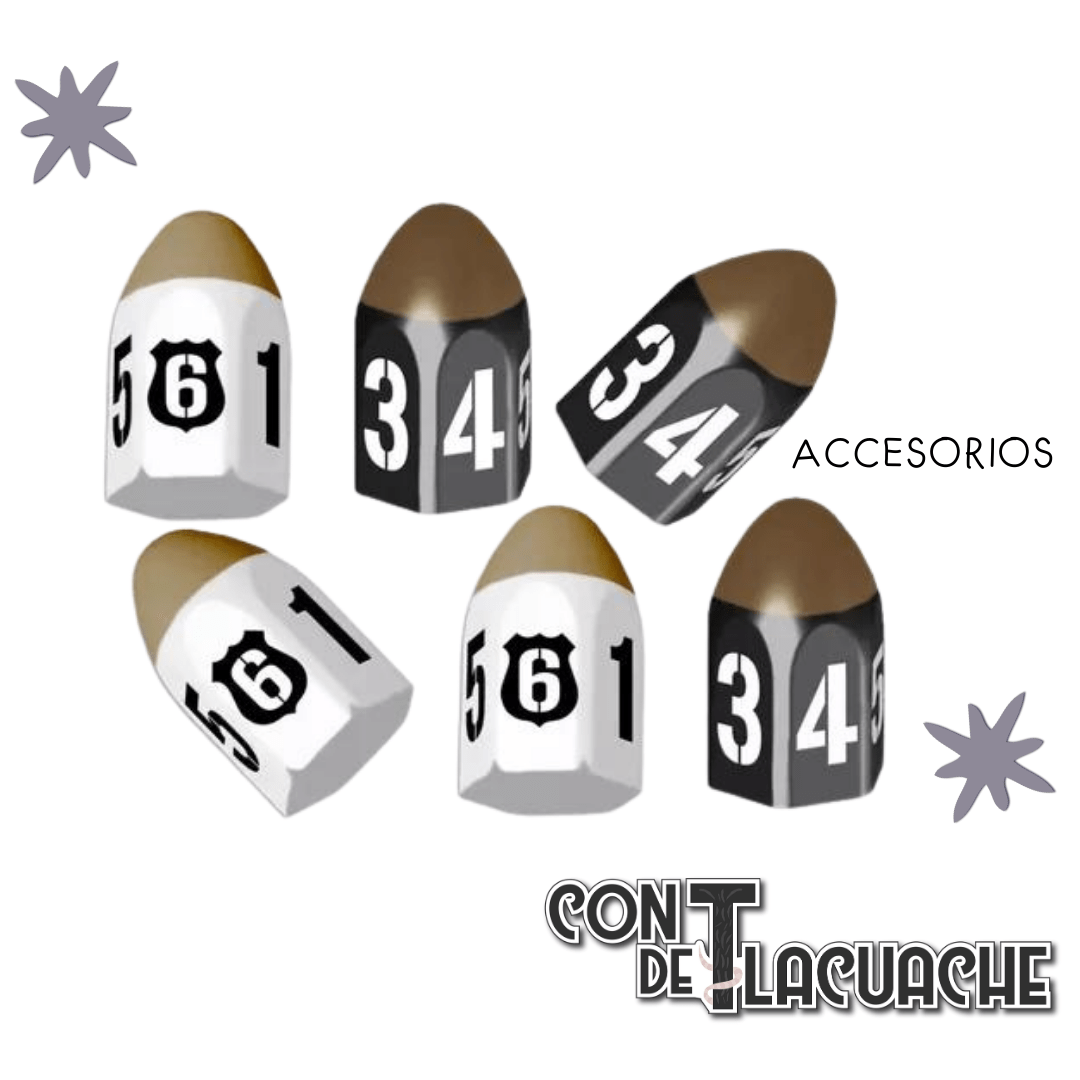 Tiny Epic Crimes: Bullet Dice (6) | Gamelyn Games - Con T de Tlacuache - Gamelyn Games