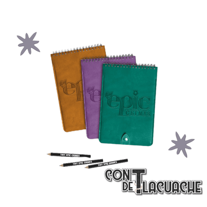 Tiny Epic Crimes: Detective Notepads (4) | Gamelyn Games - Con T de Tlacuache - Gamelyn Games