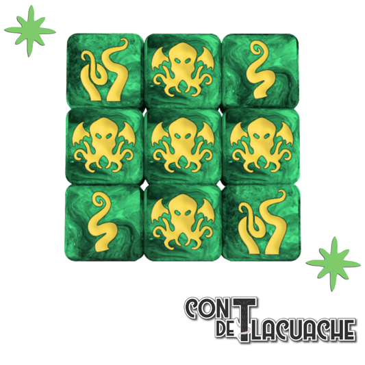 Tiny Epic Cthulhu Extra Dice (9) | Gamelyn - Con T de Tlacuache - Con T de Tlacuache