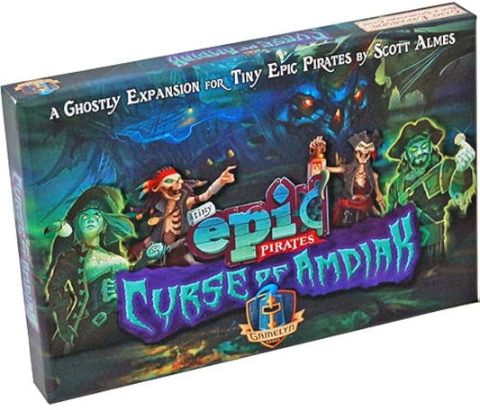 Tiny Epic Pirates Curse of Amdiak | Gamelyn Games - Con T de Tlacuache - Gamelyn Games