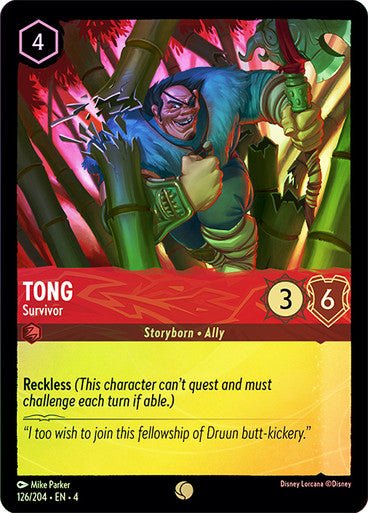 Tong - Survivor ( Cold Foil ) | Ravesburger - Con T de Tlacuache - Ravensburger