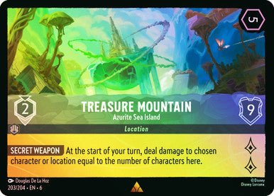 Treasure Mountain - Azurite Sea Island ( Cold Foil ) - Con T de Tlacuache - Ravensburger