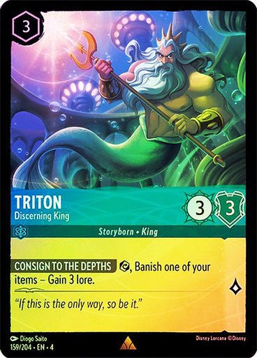 Triton - Discerning King ( Cold Foil ) | Ravesburger - Con T de Tlacuache - Ravensburger