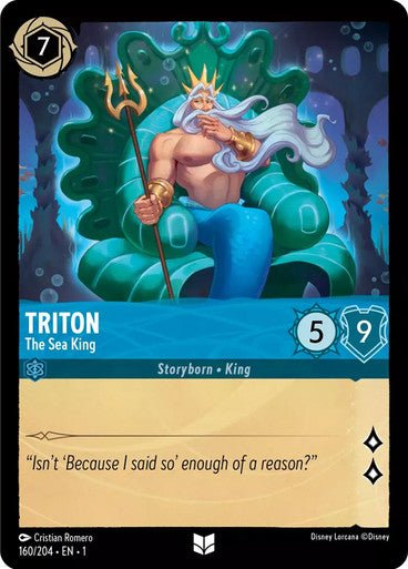 Triton - The Sea King ( Non - foil ) - Con T de Tlacuache - Ravensburger