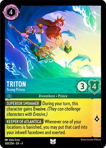 Triton - Young Prince ( Cold Foil ) | Ravesburger - Con T de Tlacuache - Ravensburger