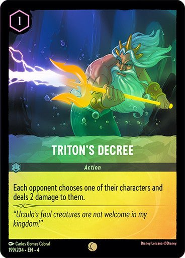 Triton's Decree ( Cold Foil ) | Ravesburger - Con T de Tlacuache - Ravensburger