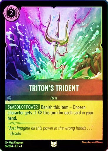 Triton's Trident ( Cold Foil ) | Ravesburger - Con T de Tlacuache - Ravensburger