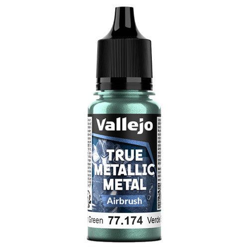 True Metallic Metal Airbrush Dusken Green (18ml) | Vallejo - Con T de Tlacuache - Vallejo