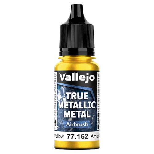 True Metallic Metal Airbrush Radiant Yellow (18ml) | Vallejo - Con T de Tlacuache - Vallejo