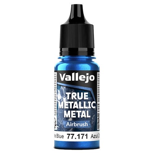 True Metallic Metal Airbrush Sapphire Blue (18ml) | Vallejo - Con T de Tlacuache - Vallejo