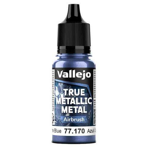 True Metallic Metal Airbrush Ultramarine Blue (18ml) | Vallejo - Con T de Tlacuache - Vallejo