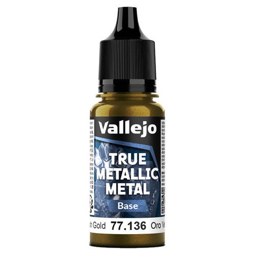 True Metallic Metal Base Greenish Gold (18ml) | Vallejo - Con T de Tlacuache - Vallejo