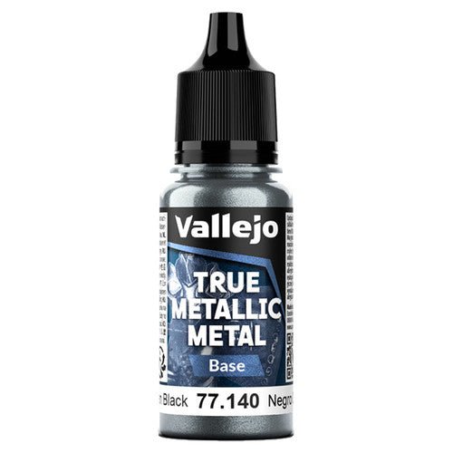 True Metallic Metal Base Obsidian Black (18ml) | Vallejo - Con T de Tlacuache - Vallejo