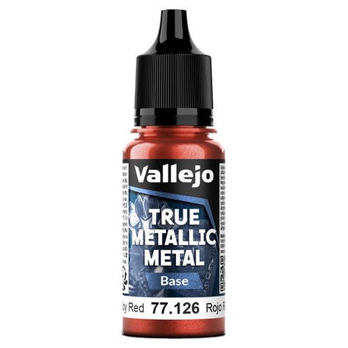 True Metallic Metal Base Ruby Red (18ml) | Vallejo - Con T de Tlacuache - Vallejo
