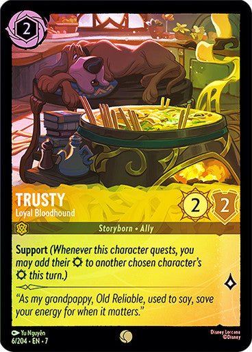 Trusty - Loyal Bloodhound (Cold Foil) - Con T de Tlacuache - Ravensburger