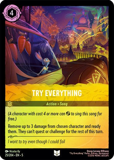 Try Everything (Cold Foil ) - Con T de Tlacuache - Ravensburger