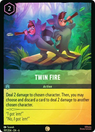 Twin Fire ( Cold Foil ) - Con T de Tlacuache - Ravensburger