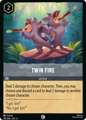 Twin Fire ( Non - foil ) - Con T de Tlacuache - Ravensburger