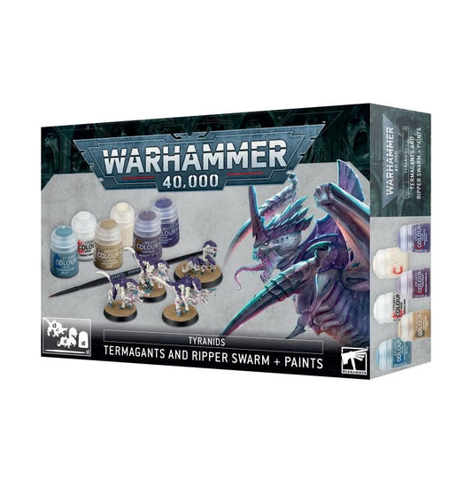 Tyranids Termagants and Ripper Swarm + Paints Set | Games Workshop - Con T de Tlacuache - Games Workshop