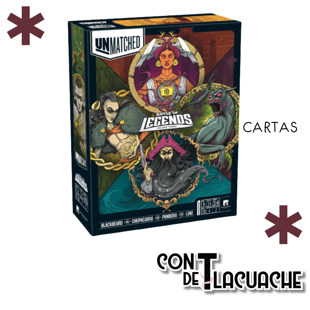 Unmatched Battle of Legends Volume 3 | Restoration Games - Con T de Tlacuache - Con T de Tlacuache