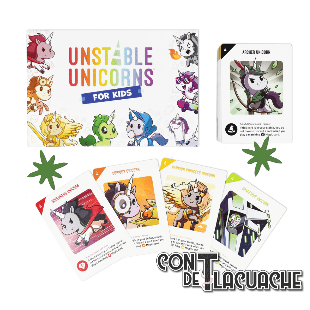 Unstable Unicorns Kids Edition | TeeTurtle - Con T de Tlacuache - TeeTurtle