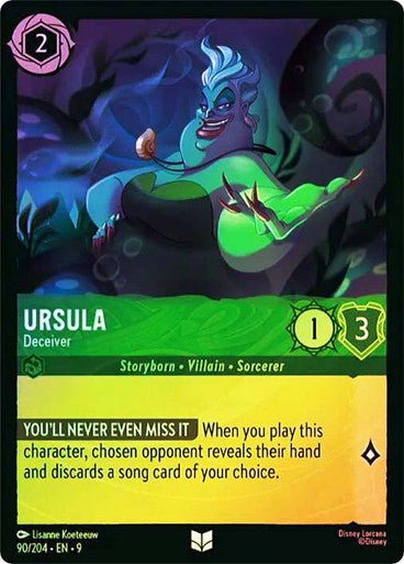 Ursula - Deceiver (Cold Foil) - Con T de Tlacuache - Ravensburger