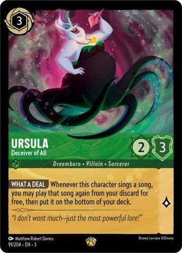 Ursula - Deceiver of All (Non - foil) - Con T de Tlacuache - Ravensburger