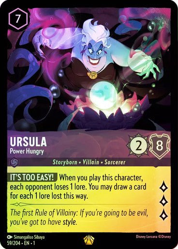 Ursula - Power Hungry ( Cold Foil ) - Con T de Tlacuache - Ravensburger