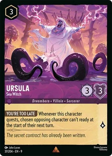 Ursula - Sea Witch (Non - foil) - Con T de Tlacuache - Ravensburger