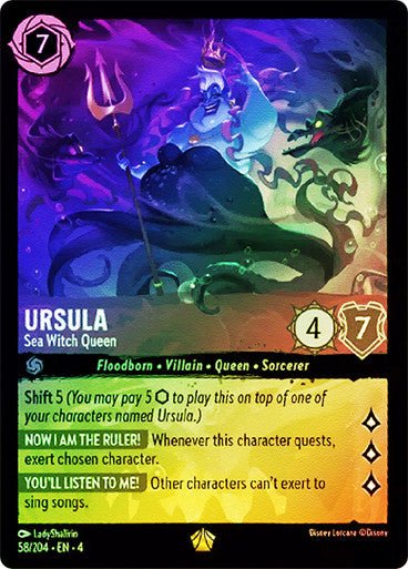 Ursula - Sea Witch Queen ( Cold Foil ) | Ravesburger - Con T de Tlacuache - Ravensburger