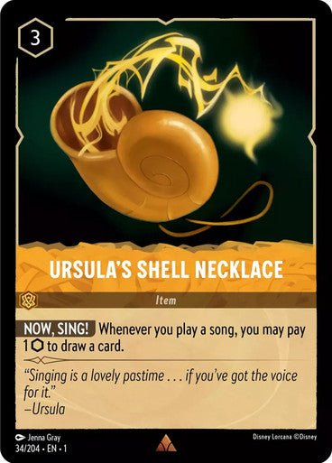 Ursula's Shell Necklace ( Non - foil ) - Con T de Tlacuache - Ravensburger