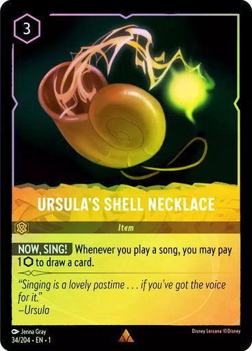 Ursula's Shell Necklace ( Cold Foil )