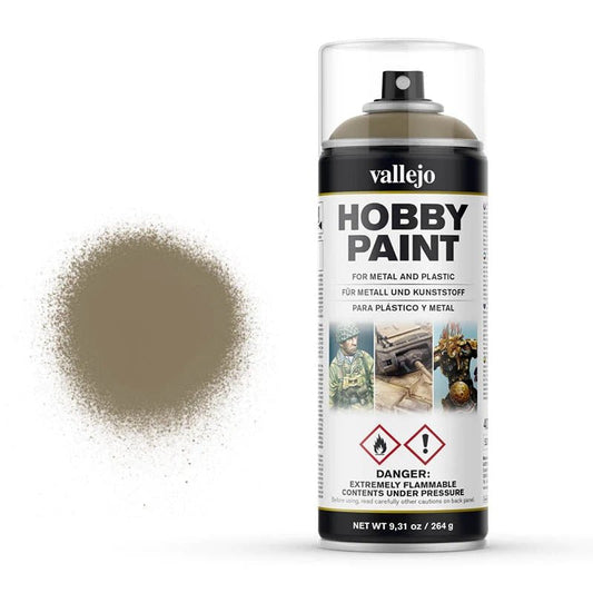 US Khaki Hobby Paint In Spray 400ml (28009) | Vallejo - Con T de Tlacuache - Vallejo