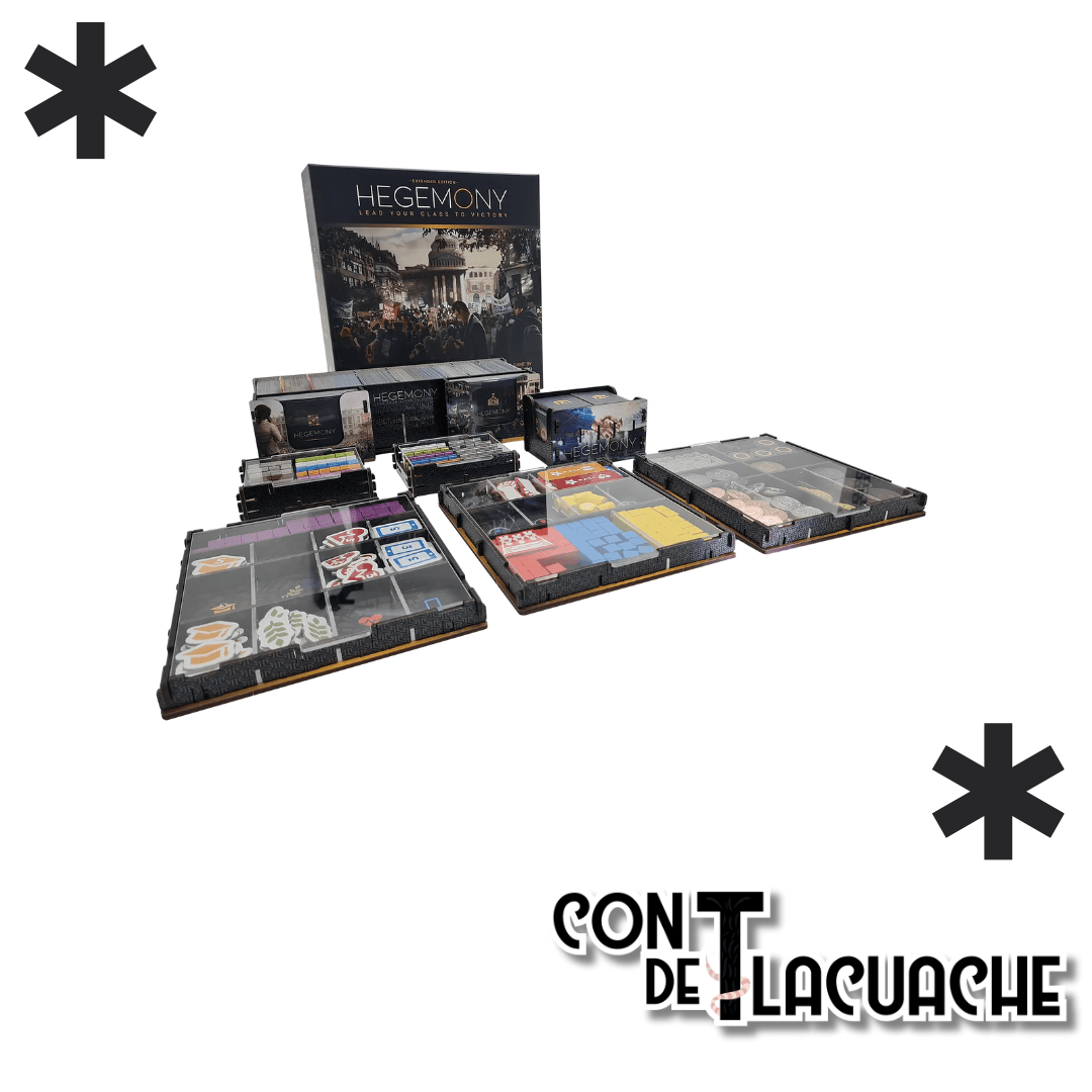 UV Printed Wooden Insert for Hegemony | Hegemonic Project - Con T de Tlacuache - Con T de Tlacuache