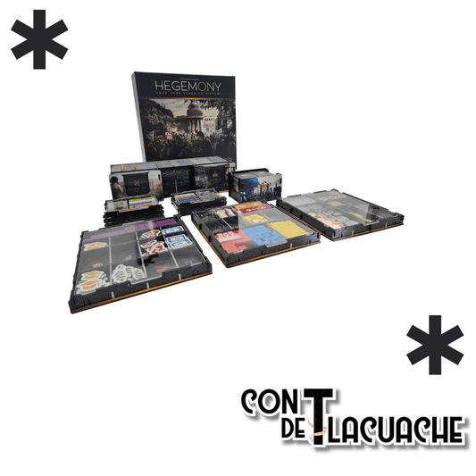 UV Printed Wooden Insert for Hegemony | Hegemonic Project - Con T de Tlacuache - Con T de Tlacuache