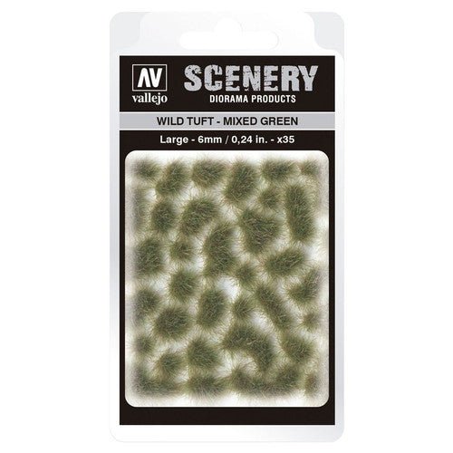 Vallejo Scenery Wild Tuft Mixed Green Large - Con T de Tlacuache - Vallejo