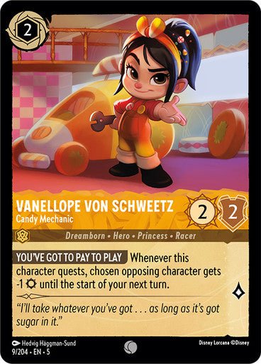 Vanellope von Schweetz - Candy Mechanic (Non - foil ) - Con T de Tlacuache - Ravensburger