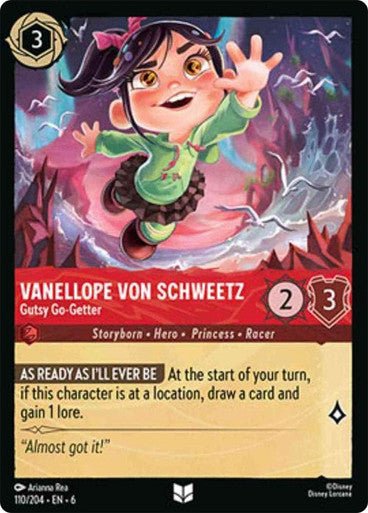 Vanellope Von Schweetz - Gutsy Go - Getter ( Non - foil ) - Con T de Tlacuache - Ravensburger