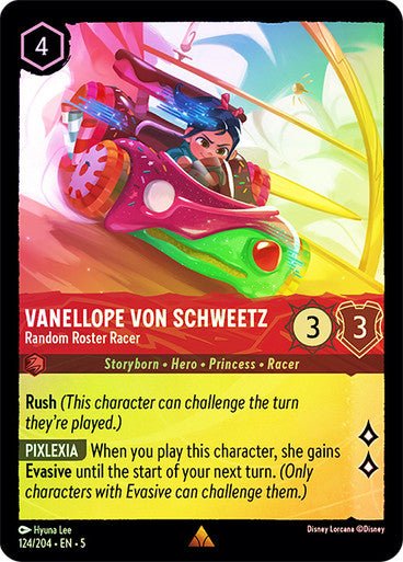 Vanellope Von Schweetz - Random Roster Racer (Cold Foil ) - Con T de Tlacuache - Ravensburger